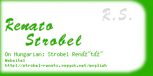 renato strobel business card